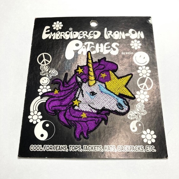 1998 Kalan Embroidered Unicorn Iron-On Patch - Picture 1 of 4